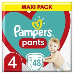 Mähkmed-aluspüksid Pampers Püksid Maxi Pack, suurus 4 9 - 15 kg, 48 tk. hind ja info | Mähkmed | kaup24.ee