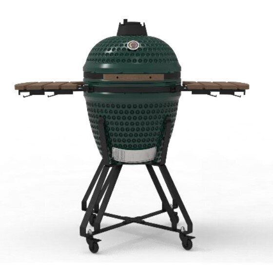 Keraamiline grill TunaBone Kamado classic M, 55 cm, roheline hind ja info | Grillid | kaup24.ee