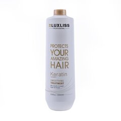 Кератин для волос «LUXLISS KERATIN SMOOTHING TREATMENT» 1000МЛ цена и информация | Маски, масла, сыворотки | kaup24.ee