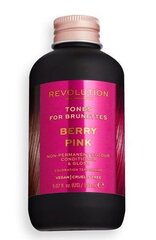 Полуперманентная краска для брюнеток Revolution Haircare London Tones For Brunettes, 150 мл, Berry Pink цена и информация | Краска для волос | kaup24.ee