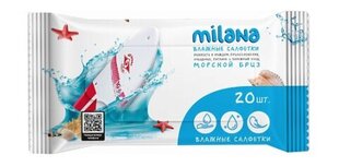 Antibakteriaalsed salvrätikud Milana Lemon magustoit (20 tk)Meretuul hind ja info | Esmaabi | kaup24.ee