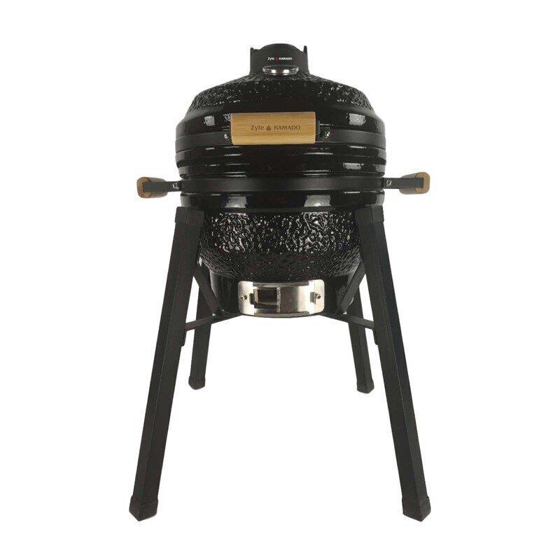 Kamado grill lisadega Zyle 39,8 cm, Starter, ZY16KSBLSET, must цена и информация | Grillid | kaup24.ee