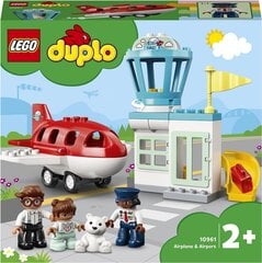 10961 LEGO® DUPLO Lennuk ja lennujaam цена и информация | Конструкторы и кубики | kaup24.ee