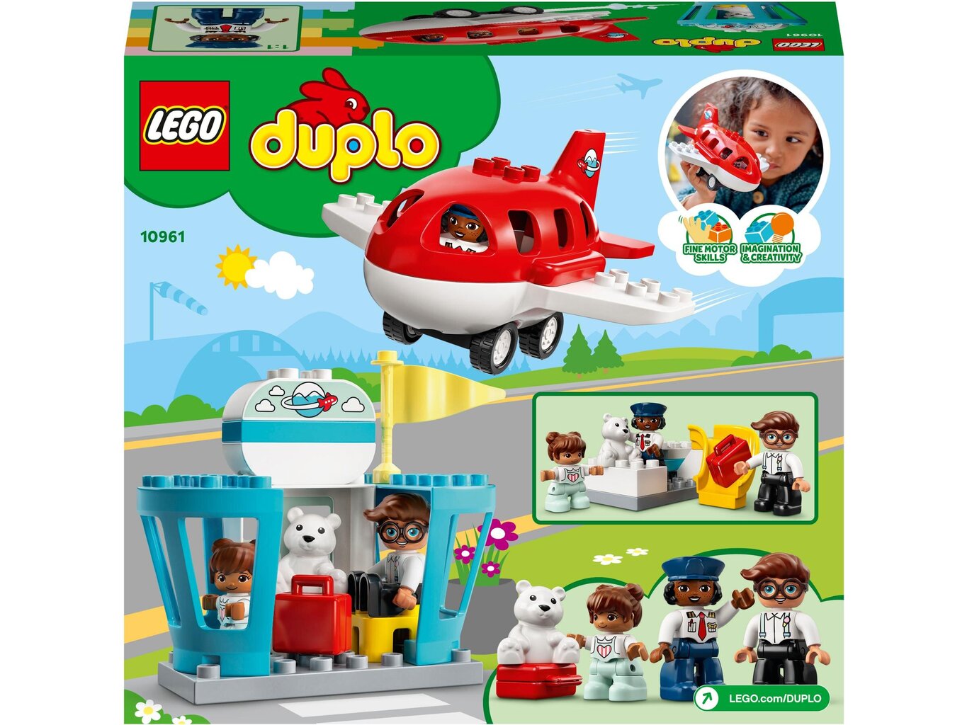 10961 LEGO® DUPLO Lennuk ja lennujaam hind ja info | Klotsid ja konstruktorid | kaup24.ee