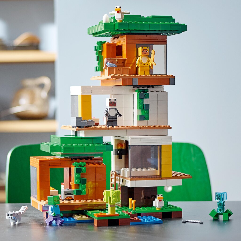 21174 LEGO® Minecraft Moodne puuonn цена и информация | Klotsid ja konstruktorid | kaup24.ee