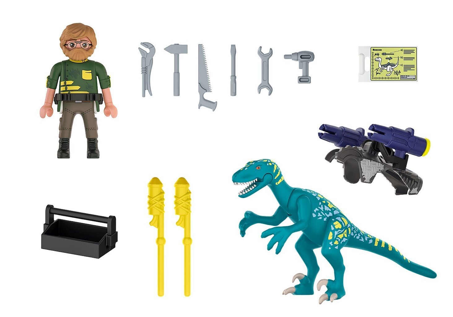 70629 PLAYMOBIL® Dino Rise, Deinonychus: Lahinguks valmis hind ja info | Klotsid ja konstruktorid | kaup24.ee