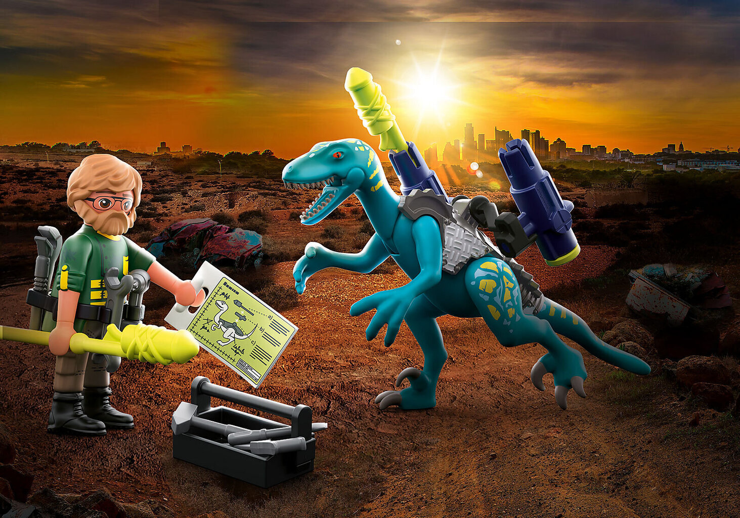 70629 PLAYMOBIL® Dino Rise, Deinonychus: Lahinguks valmis hind ja info | Klotsid ja konstruktorid | kaup24.ee