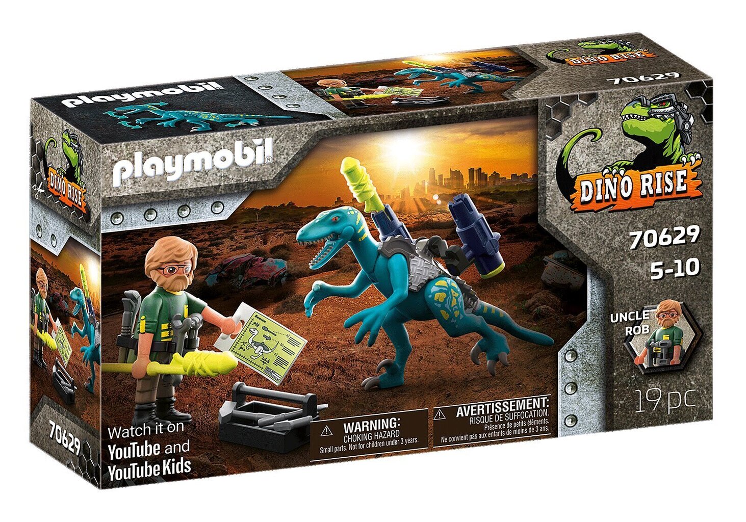 70629 PLAYMOBIL® Dino Rise, Deinonychus: Lahinguks valmis hind ja info | Klotsid ja konstruktorid | kaup24.ee