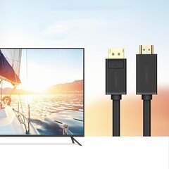 Kaabel Ugreen HDMI - DisplayPort 4K 30 Hz 28 AWG, 3 m (DP101 10203) hind ja info | Kaablid ja juhtmed | kaup24.ee