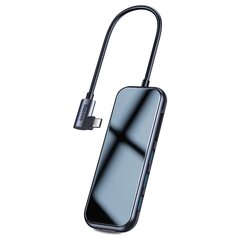 Adapteri jaotur Baseus Multi-Function Hub Type-C USB-le 3.0 * 3 + 4K / Hd + Sd + Tf + Pd Macbook / PC jaoks, hall (CAHUB-CZ0G) цена и информация | Адаптеры и USB-hub | kaup24.ee