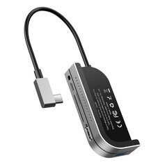 Adapteri jaotur Baseus Hub USB Type C to USB 3.0 / 4K HDMI / Tf-kaardilugejale, SD / USB Type C Pd / 3.5Mm minipesa, hall hind ja info | USB jagajad, adapterid | kaup24.ee