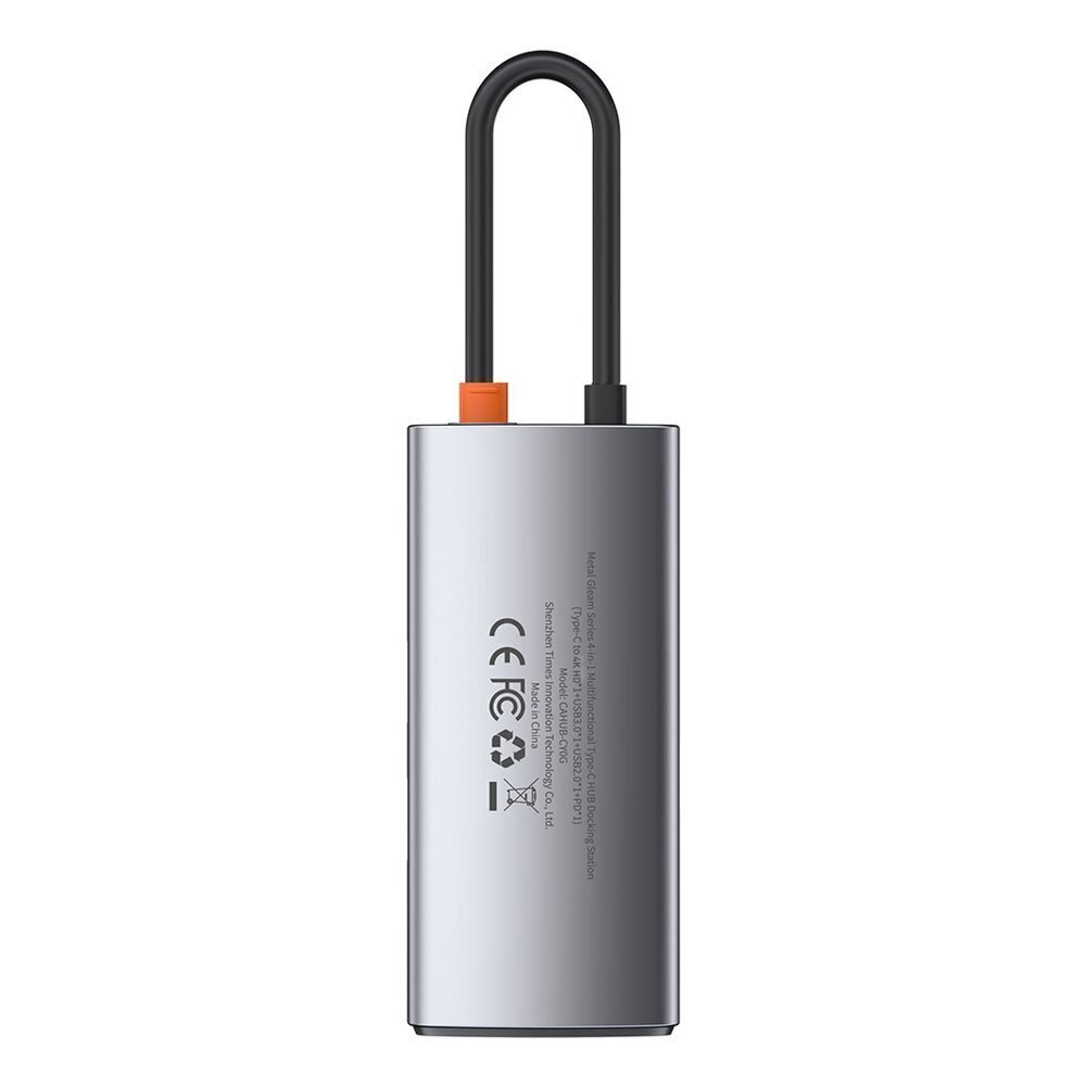 Multifunktsionaalne jagaja Baseus Metal Gleam HUB 4in1 hind ja info | USB jagajad, adapterid | kaup24.ee