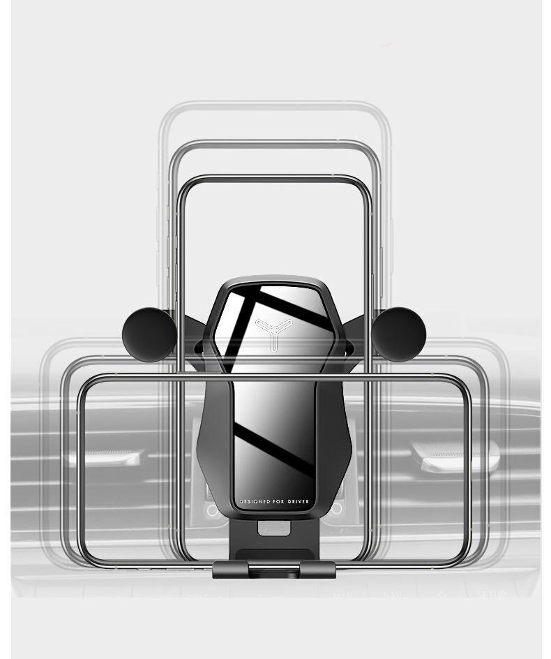 Telefonihoidik Wozinsky Horizontal / Vertical Gravity Car Mount, must (Wch-04) hind ja info | Mobiiltelefonide hoidjad | kaup24.ee