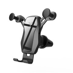 Держатель для телефона Wozinsky Horizontal / Vertical Gravity Car Mount для Air Outlet, черный (Wch-04) цена и информация | Держатели для телефонов | kaup24.ee