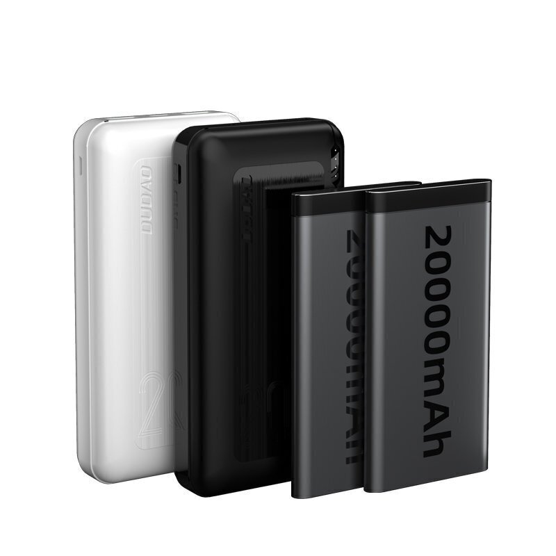 Akupank Dudao 20000 mAh 20 W, kiirlaadimine 3.0 2x USB / USB Type C, valge (K12PQ+ white) hind ja info | Akupangad | kaup24.ee