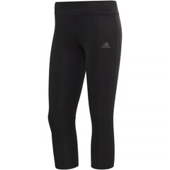 Спортивные штаны женские Adidas Own the Run Tight 3/4 W CF6222, черные цена и информация | Спортивная одежда для женщин | kaup24.ee