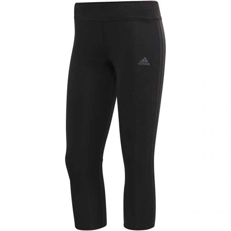 Naiste püksid Adidas Own the Run Tight 3/4 W CF6222, must цена и информация | Naiste spordiriided | kaup24.ee