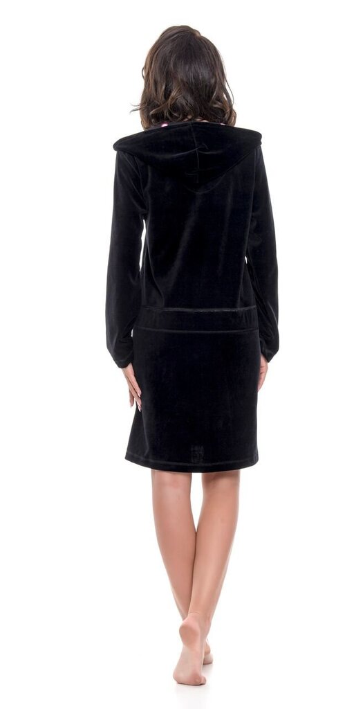 Naiste hommikumantel DN Nightwear, must hind ja info | Naiste hommikumantlid | kaup24.ee