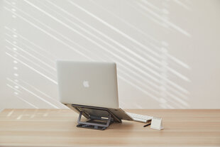 Стол для ноутбука Bros&Company Pout Eyes 3 Angle, серый цена и информация | Компьютерные, письменные столы | kaup24.ee