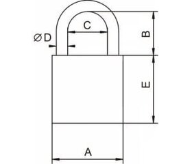 Tabalukk Lob KSV30 hind ja info | Lukud | kaup24.ee