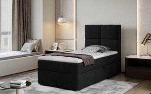 Кровать NORE Rivia 11, 90x200 см, черная цена и информация | Кровати | kaup24.ee