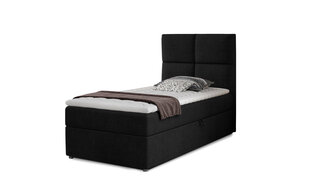 Кровать NORE Rivia 11, 90x200 см, черная цена и информация | Кровати | kaup24.ee