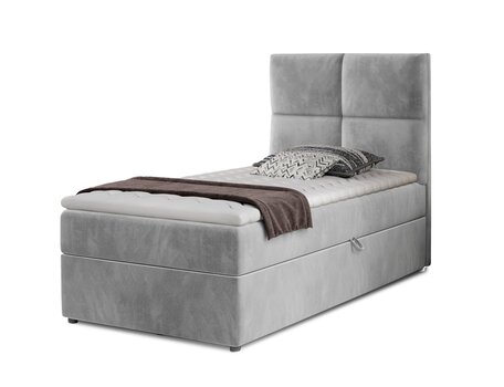 Кровать Nore Rivia 09, 90x200 см, серая цена и информация | Кровати | kaup24.ee