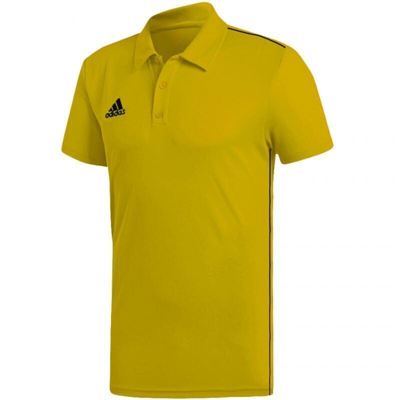 Meeste Polo T-särk Adidas Core 18 Climalite Polo M FS1902, kollane hind ja info | Meeste spordiriided | kaup24.ee