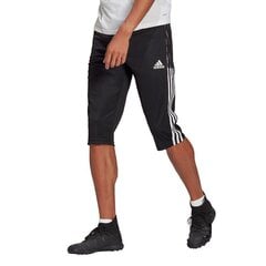 Meeste spordipüksid Adidas Tiro 21 3/4 M GM7375, must цена и информация | Мужская спортивная одежда | kaup24.ee