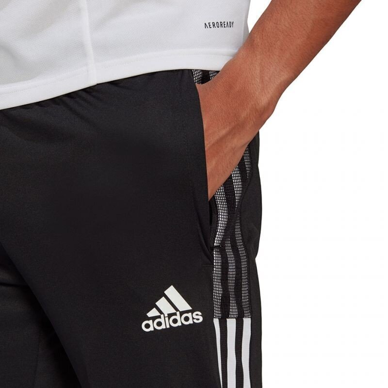 Meeste spordipüksid Adidas Tiro 21 3/4 M GM7375, must цена и информация | Meeste spordiriided | kaup24.ee