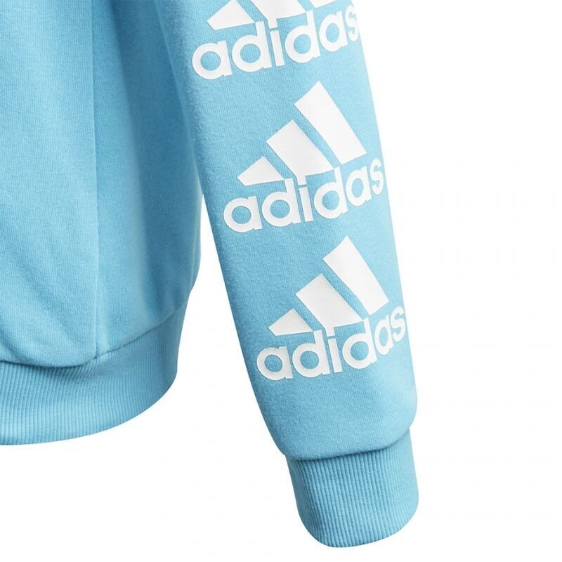 Poiste dressipluus Adidas Must Haves Bos Full Zip, sinine GE0943 hind ja info | Poiste kampsunid, vestid ja jakid | kaup24.ee