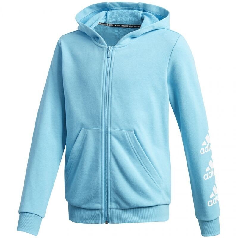 Poiste dressipluus Adidas Must Haves Bos Full Zip, sinine GE0943 цена и информация | Poiste kampsunid, vestid ja jakid | kaup24.ee