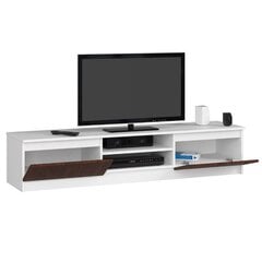 ТВ столик NORE K160 2D 1P, белый/коричневый цена и информация | Тумбы под телевизор | kaup24.ee