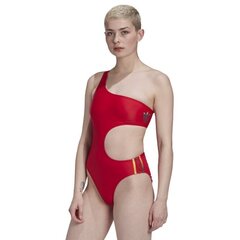 Naiste ujumistrikoo Adidas Originals Adicolor 3D Trefoil punane GJ7716 hind ja info | Adidas Naiste pesu | kaup24.ee