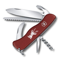 Универсальный ножик Victorinox Hunter Swiss Army Knife (0.8873) Красный цена и информация | Туристические ножи, многофункциональные приборы | kaup24.ee