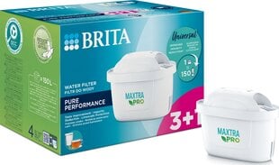 BRITA Maxtra Pro Pure Performance 3+1 шт цена и информация | Фильтры для воды | kaup24.ee