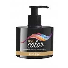 Tugev toitev ja värviv juuksemask - beež, Profis Cosmetics Use Color 300 ml hind ja info | Juuksevärvid | kaup24.ee