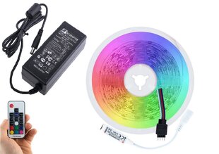 Komplekt RGB LED riba 5m (300 dioodid 5050) veekindel RF-kontrolleriga hind ja info | LED ribad | kaup24.ee