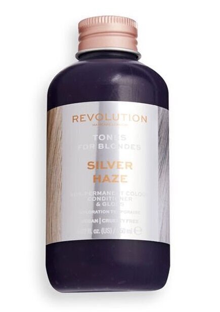 Poolpüsiv juuksevärv blondidele juustele Revolution Haircare London Tones for Blondes, 150 ml, Silver Haze цена и информация | Juuksevärvid | kaup24.ee