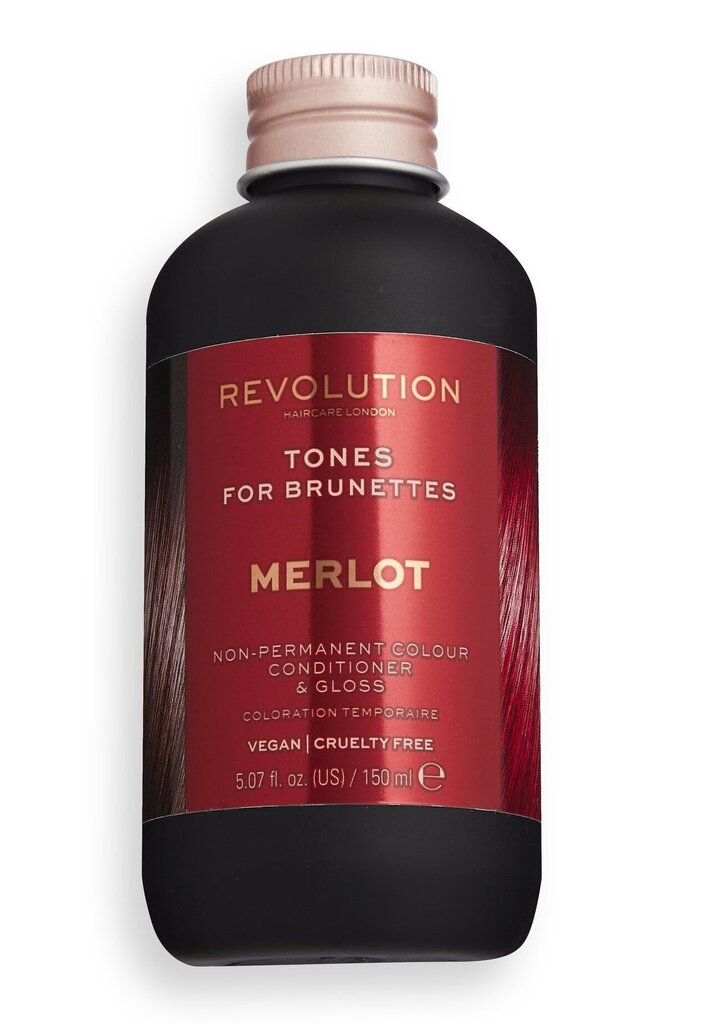 Poolpüsiv juuksevärv brünettidele Revolution Haircare London Tones For Brunettes, 150 ml, Merlot hind ja info | Juuksevärvid | kaup24.ee