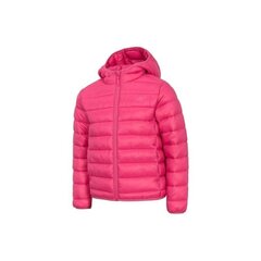 Спортивная куртка для девочек 4F Junior HJZ20-JKUDP001A, розовая цена и информация | Куртки, пальто для девочек | kaup24.ee