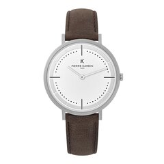 Meeste käekell Pierre Cardin Belleville Park Brown Leather Watch hind ja info | Meeste käekellad | kaup24.ee