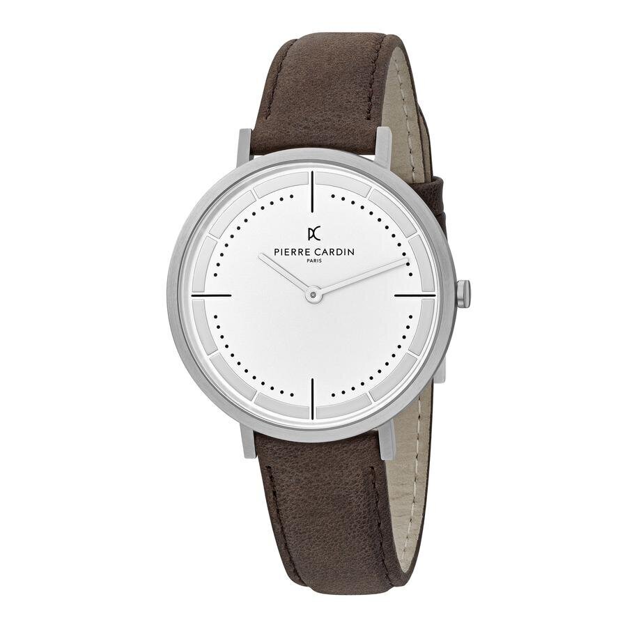 Meeste käekell Pierre Cardin Belleville Park Brown Leather Watch цена и информация | Meeste käekellad | kaup24.ee