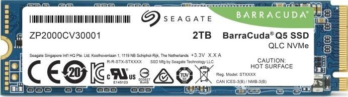 Seagate ZP2000CV3A001 hind ja info | Sisemised kõvakettad (HDD, SSD, Hybrid) | kaup24.ee