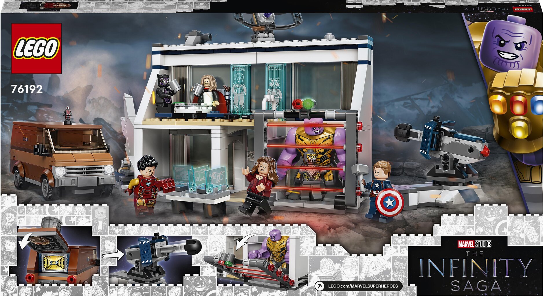 76192 LEGO® Super Heroes Tasujad lõpetavad otsustava lahingu цена и информация | Klotsid ja konstruktorid | kaup24.ee