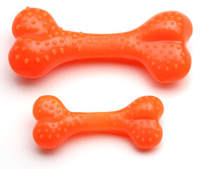 Comfy lemmiklooma mänguasi Bone, oranž, erinevad suurused, 16,5 cm hind ja info | Mänguasjad koertele | kaup24.ee