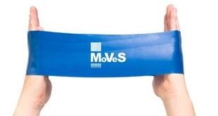 Широкая тренировочная лента MVS Loop, синяя цена и информация | Фитнес-резинки, гимнастические кольца | kaup24.ee