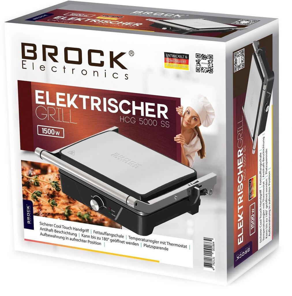 BROCK HCG 5000 SS hind ja info | Võileivagrillid | kaup24.ee