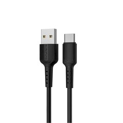 Borofone X16 USB-C kaabel 100cm must цена и информация | Кабели для телефонов | kaup24.ee