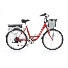 Электрический велосипед Hecht Prime 26", красный цена и информация | Электровелосипеды | kaup24.ee